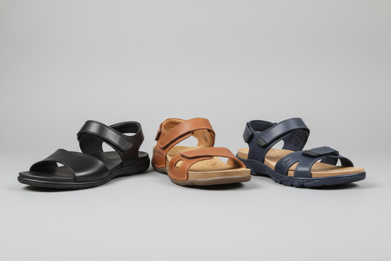 صندل چرم مردانه