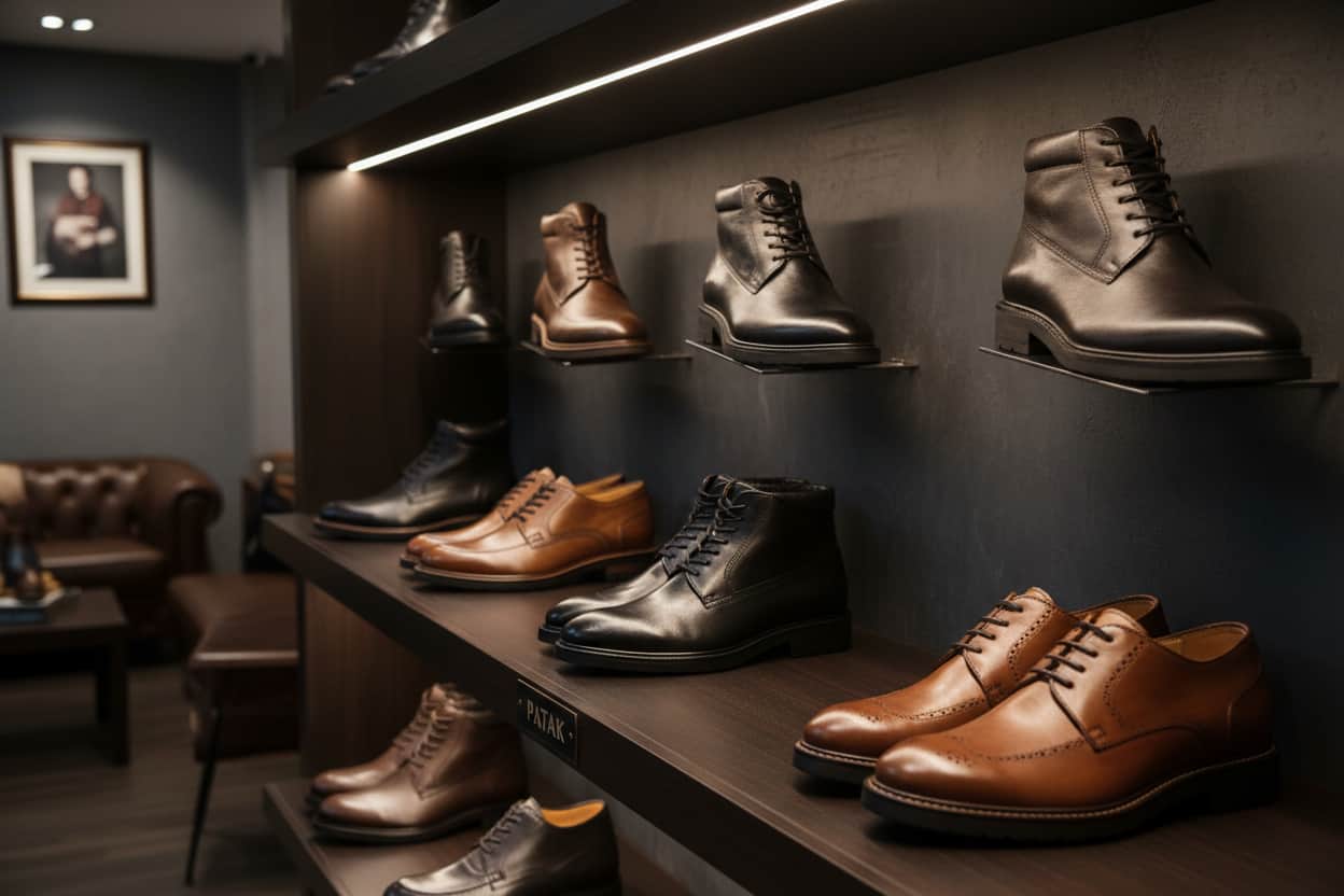 کفش چرم مردانه