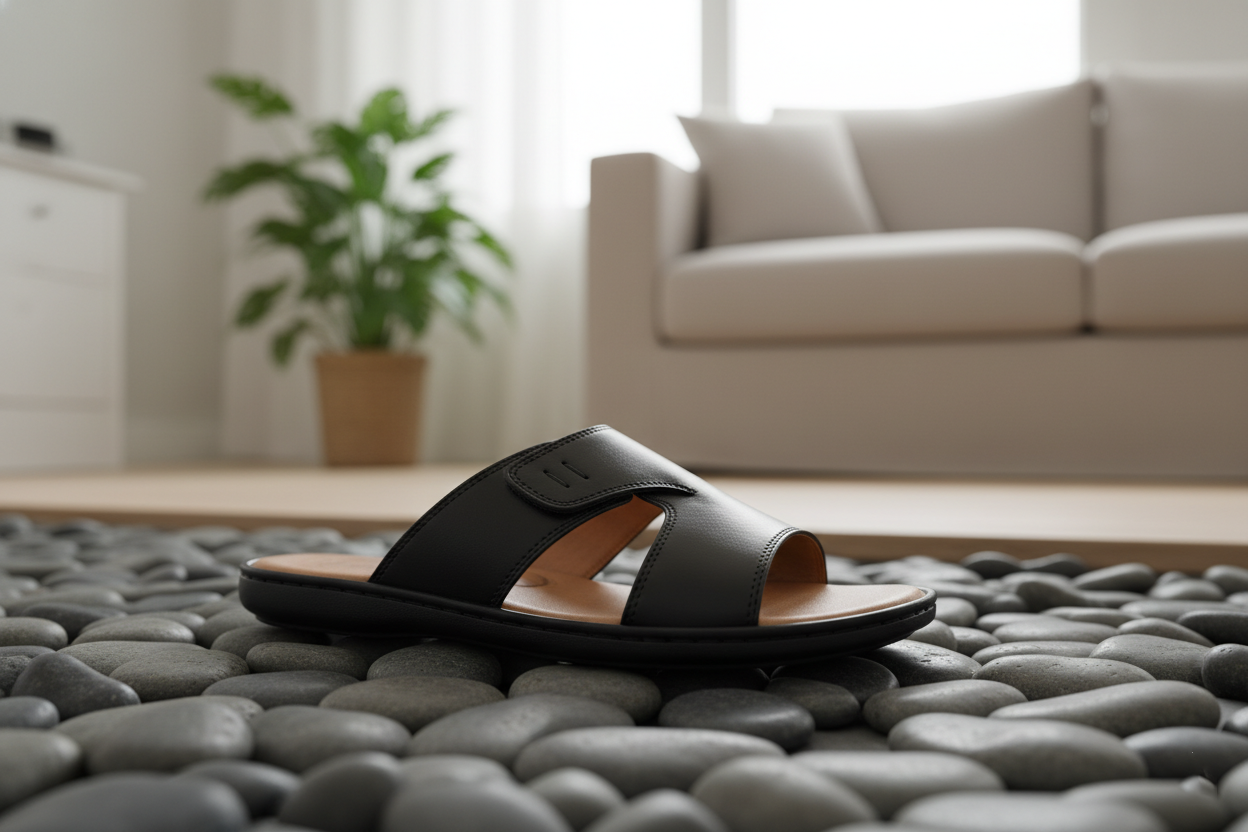 دمپایی مردانه چرم